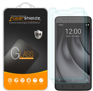 [2-Pack] Supershieldz for T-Mobile REVVL Plus Tempered Glass Screen Protector, Anti-Scratch, Anti-Fingerprint, Bubble Free