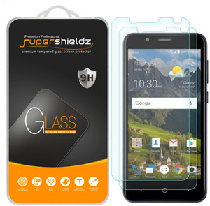 [2-Pack] Supershieldz for ZTE Fanfare 3 Tempered Glass Screen Protector, Anti-Scratch, Anti-Fingerprint, Bubble Free