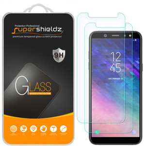 [2-Pack] Supershieldz for Samsung Galaxy A6 (2018) Tempered Glass Screen Protector, Anti-Scratch, Anti-Fingerprint, Bubble Free