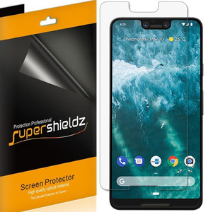 [6-Pack] Supershieldz for Google (Pixel 3 XL) Screen Protector, Anti-Bubble High Definition (HD) Clear Shield