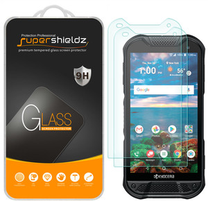 [2-Pack] Supershieldz for Kyocera DuraForce Pro 2 Tempered Glass Screen Protector, Anti-Scratch, Anti-Fingerprint, Bubble Free