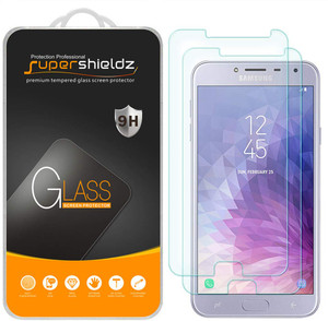 [2-Pack] Supershieldz for Samsung Galaxy J4 (2018) Tempered Glass Screen Protector, Anti-Scratch, Anti-Fingerprint, Bubble Free