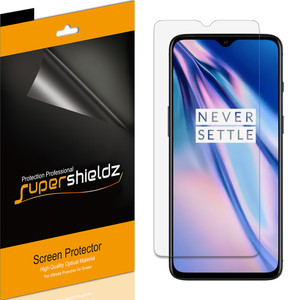 [6-Pack] Supershieldz for OnePlus 7T Screen Protector, Anti-Bubble High Definition (HD) Clear Shield
