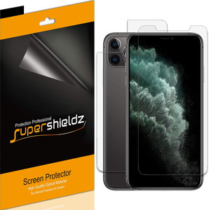 [3 Front & 3 Back] Supershieldz for Apple iPhone 11 Pro Max (6.5") [Front + Back] Full Body Screen Protector, Supershieldz Anti-Bubble High Definition (HD) Clear Shield