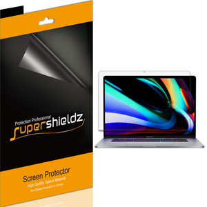 [3-Pack] Supershieldz for Apple MacBook Pro 16 inch (2019-2020 Model A2141) Screen Protector, Anti-Bubble High Definition (HD) Clear Shield