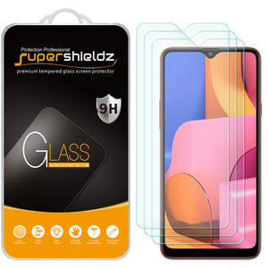 [3-Pack] Supershieldz for Samsung Galaxy A20s Tempered Glass Screen Protector, Anti-Scratch, Anti-Fingerprint, Bubble Free