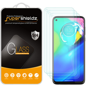 [3-Pack] Supershieldz for Motorola Moto G Stylus (2020) Tempered Glass Screen Protector, Anti-Scratch, Anti-Fingerprint, Bubble Free