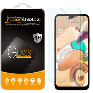 [2-Pack] Supershieldz for LG K41S Tempered Glass Screen Protector, Anti-Scratch, Anti-Fingerprint, Bubble Free