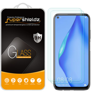 [2-Pack] Supershieldz for Huawei P40 Lite Tempered Glass Screen Protector, Anti-Scratch, Anti-Fingerprint, Bubble Free