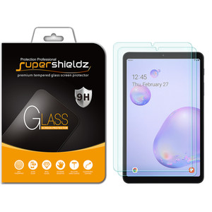 [2-Pack] Supershieldz for Samsung Tab A 8.4 inch (2020) Tempered Glass Screen Protector, Anti-Scratch, Anti-Fingerprint, Bubble Free