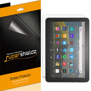 [3-Pack] Supershieldz for All-New Fire HD 8 / Fire HD 8 Plus Tablet 8-inch (12th/10th Generation - 2024/ 2022/2020 release) Screen Protector, Anti-Bubble High Definition (HD) Clear Shield