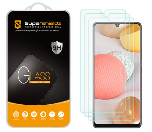 [3-Pack] Supershieldz for Samsung Galaxy A42 5G Tempered Glass Screen Protector, Anti-Scratch, Anti-Fingerprint, Bubble Free
