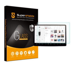 [1-Pack] Supershieldz for Tesla Model 3 / Model Y (15 inch) Tempered Glass Screen Protector, Anti-Scratch, Anti-Fingerprint, Bubble Free