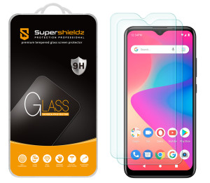 [2-Pack] Supershieldz for BLU V50 Tempered Glass Screen Protector, Anti-Scratch, Anti-Fingerprint, Bubble Free