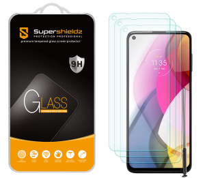 [3-Pack] Supershieldz for Motorola Moto G Stylus (2021) Tempered Glass Screen Protector, Anti-Scratch, Anti-Fingerprint, Bubble Free