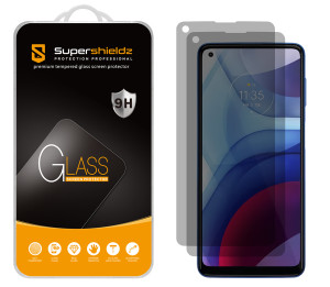 [2-Pack] Supershieldz for Motorola Moto G Power (2021) Privacy Anti-Spy Tempered Glass Screen Protector, Anti-Scratch, Anti-Fingerprint, Bubble Free