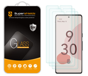 [3-Pack] Supershieldz for Google Pixel 6 Tempered Glass Screen Protector, Anti-Scratch, Anti-Fingerprint, Bubble Free