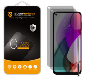 [2-Pack] Supershieldz for Motorola Moto G Stylus 5G (5G Version Only) Privacy Anti-Spy Tempered Glass Screen Protector, Anti-Scratch, Anti-Fingerprint, Bubble Free