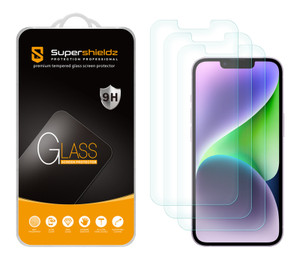 [3-Pack] Supershieldz for Apple iPhone 16e/ iPhone 14 / iPhone 13/ iPhone 13 Pro (6.1 inch) Tempered Glass Screen Protector, Anti Scratch, Bubble Free