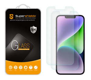 (2 Pack) Supershieldz for Apple iPhone 16e/ iPhone 14 / iPhone 13/ iPhone 13 Pro (6.1 inch) Anti-Glare (Matte) Tempered Glass Screen Protector, Anti-Scratch, Bubble Free (2 Pack) Supershieldz for Apple iPhone 16e/ iPhone 14 / iPhone 13/ iPhone 13 Pro (6.1 inch) Anti-Glare (Matte) Tempered Glass Screen Protector, Anti-Scratch, Bubble Free