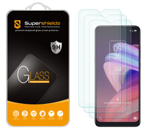 [3-Pack] Supershieldz for TCL 10 SE Tempered Glass Screen Protector, Anti Scratch, Bubble Free