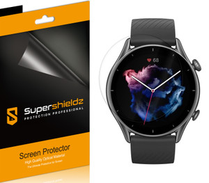 (3 Pack) Supershieldz Designed for Amazfit GTR 3 and Amazfit GTR 3 Pro Screen Protector, High Definition Clear Shield (TPU)