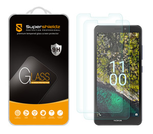 (2 Pack) Supershieldz Designed for Nokia C100 Tempered Glass Screen Protector, Anti Scratch, Bubble Free (2 Pack) Supershieldz Designed for Nokia C100 Tempered Glass Screen Protector, Anti Scratch, Bubble Free