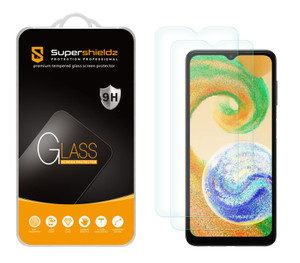 (2 Pack) Supershieldz Designed for Samsung Galaxy A04s Tempered Glass Screen Protector, Anti Scratch, Bubble Free (2 Pack) Supershieldz Designed for Samsung Galaxy A04s Tempered Glass Screen Protector, Anti Scratch, Bubble Free