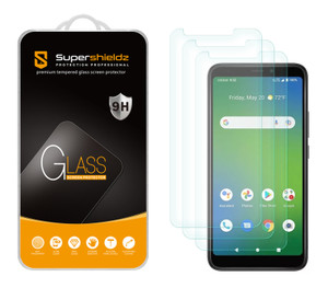 (3 Pack) Supershieldz Designed for Cricket Vision Plus Tempered Glass Screen Protector, Anti Scratch, Bubble Free (3 Pack) Supershieldz Designed for Cricket Vision Plus Tempered Glass Screen Protector, Anti Scratch, Bubble Free