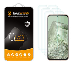 (3 Pack) Supershieldz Designed for Google Pixel 8a Tempered Glass Screen Protector, Anti Scratch, Bubble Free (3 Pack) Supershieldz Designed for Google Pixel 8a Tempered Glass Screen Protector, Anti Scratch, Bubble Free