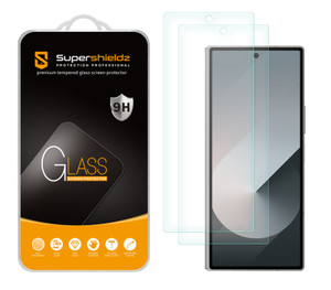 (2 Pack) Supershieldz Designed for Samsung Galaxy Z Fold 6 (Front Screen) Tempered Glass Screen Protector, Anti Scratch, Bubble Free (2 Pack) Supershieldz Designed for Samsung Galaxy Z Fold 6 (Front Screen) Tempered Glass Screen Protector, Anti Scratch, Bubble Free