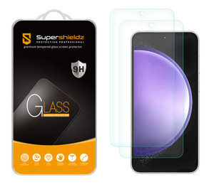 (2 Pack) Supershieldz Designed for Samsung (Galaxy S24 FE) Tempered Glass Screen Protector, Anti Scratch, Bubble Free (2 Pack) Supershieldz Designed for Samsung (Galaxy S24 FE) Tempered Glass Screen Protector, Anti Scratch, Bubble Free