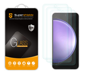 (3 Pack) Supershieldz Designed for Samsung (Galaxy S24 FE) Tempered Glass Screen Protector, Anti Scratch, Bubble Free