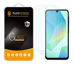 (3 Pack) Supershieldz Designed for Samsung Galaxy A16 5G Tempered Glass Screen Protector, Anti Scratch, Bubble Free (3 Pack) Supershieldz Designed for Samsung Galaxy A16 5G Tempered Glass Screen Protector, Anti Scratch, Bubble Free
