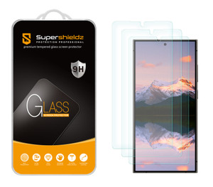 (3 Pack) Supershieldz Designed for Samsung Galaxy S25 Ultra Tempered Glass Screen Protector, Anti Scratch, Bubble Free (3 Pack) Supershieldz Designed for Samsung Galaxy S25 Ultra Tempered Glass Screen Protector, Anti Scratch, Bubble Free