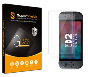 (2 Pack) Supershieldz Designed for Nintendo Switch 2 Tempered Glass Screen Protector, Anti Scratch, Bubble Free