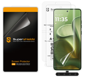 (2 Pack) Supershieldz Designed for Motorola Edge 2025 Screen Protector, High Definition Clear Shield (TPU)