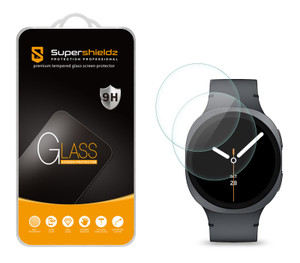 (2 Pack) Supershieldz Designed for Samsung Galaxy Watch 8 (44mm) Tempered Glass Screen Protector, Anti Scratch, Bubble Free