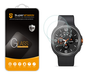 (2 Pack) Supershieldz Designed for Samsung Galaxy Watch 8 Classic (46mm) Tempered Glass Screen Protector, Anti Scratch, Bubble Free