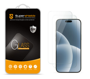 (2 Pack) Supershieldz Designed for iPhone Air Tempered Glass Screen Protector, Anti Scratch, Bubble Free