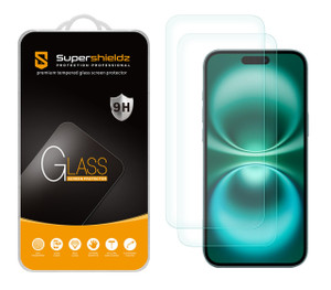1400x Supershieldz Designed for iPhone 16 / iPhone 15 (6.1 inch) Tempered Glass Screen Protector, Anti Scratch, Bubble Free (No Retail Packaging)