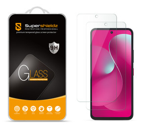 (2 Pack) Supershieldz Designed for T-Mobile (Revvl 8 Pro) Tempered Glass Screen Protector, Anti Scratch, Bubble Free