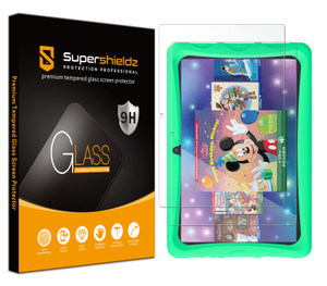 (2 Pack) Supershieldz Designed for Contixo 10 inch Kids Tablet (K103) Screen Protector, (Tempered Glass) Anti Scratch, Bubble Free