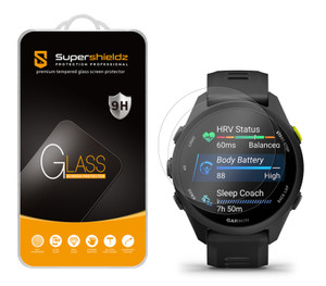 (2 Pack) Supershieldz Designed for Garmin Forerunner 70/ 170/ 170 Music Tempered Glass Screen Protector, Anti Scratch, Bubble Free