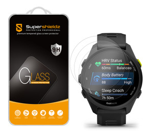 (3 Pack) Supershieldz Designed for Garmin Forerunner 70/ 170/ 170 Music Tempered Glass Screen Protector, Anti Scratch, Bubble Free