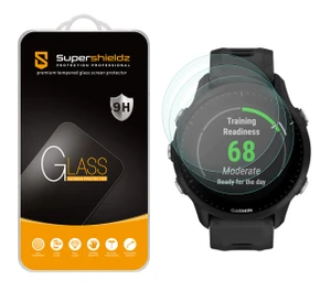 200x (3 Pack) Supershieldz Designed for Garmin Forerunner 955 and Forerunner 955 Solar Tempered Glass Screen Protector, Anti Scratch, Bubble Free