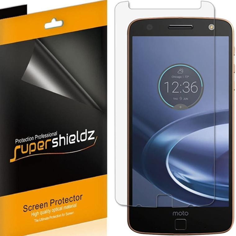 [6-Pack] Supershieldz for High Definition Clear Screen Protector For Motorola Moto Z Force Droid