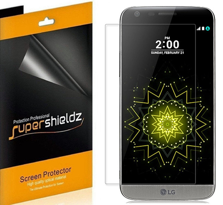 [6-Pack] Supershieldz for LG G5 Screen Protector, Anti-Bubble High Definition (HD) Clear Shield