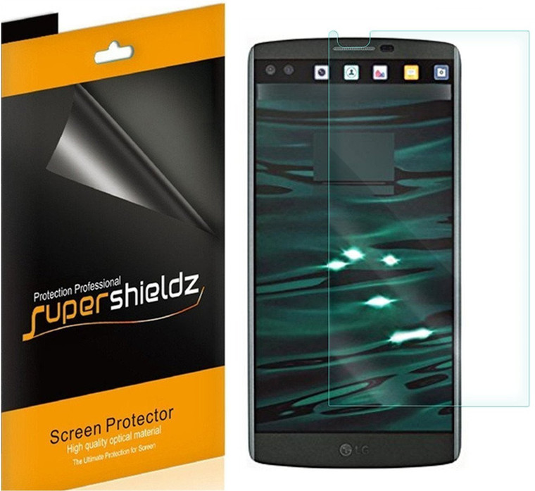 [6-Pack] Supershieldz for LG V10 Screen Protector, Anti-Bubble High Definition (HD) Clear Shield