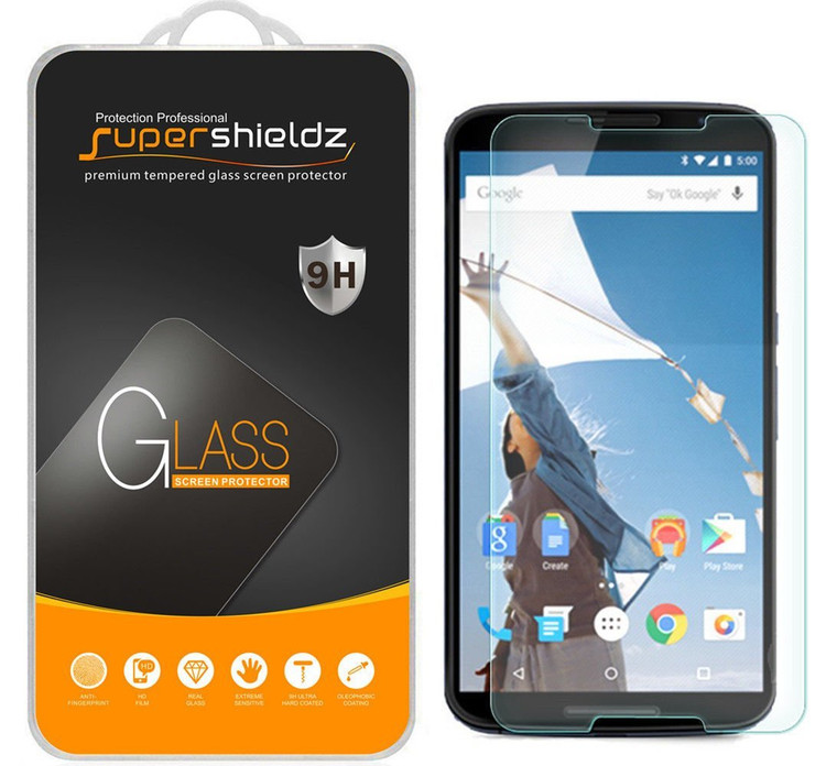 [1-Pack] Supershieldz for Motorola Google Nexus 6 Tempered Glass Screen Protector